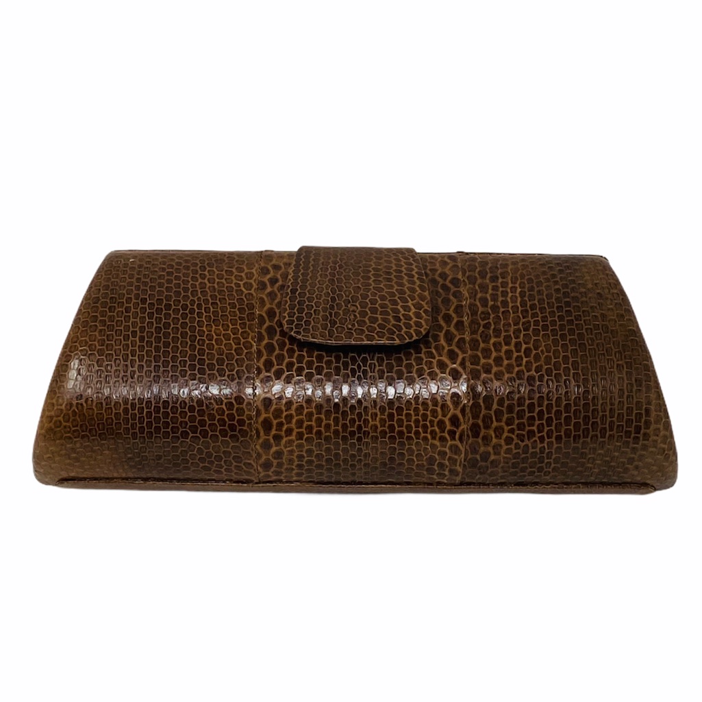 Python Snake Brown Clutch**New